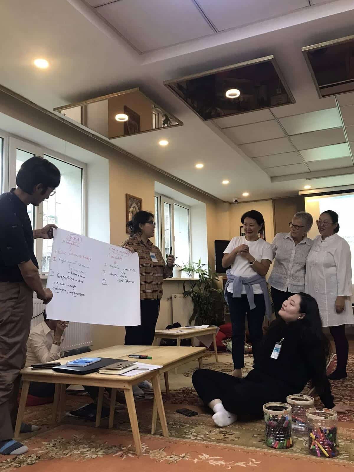 Participants working together on the 16G L2 Course
