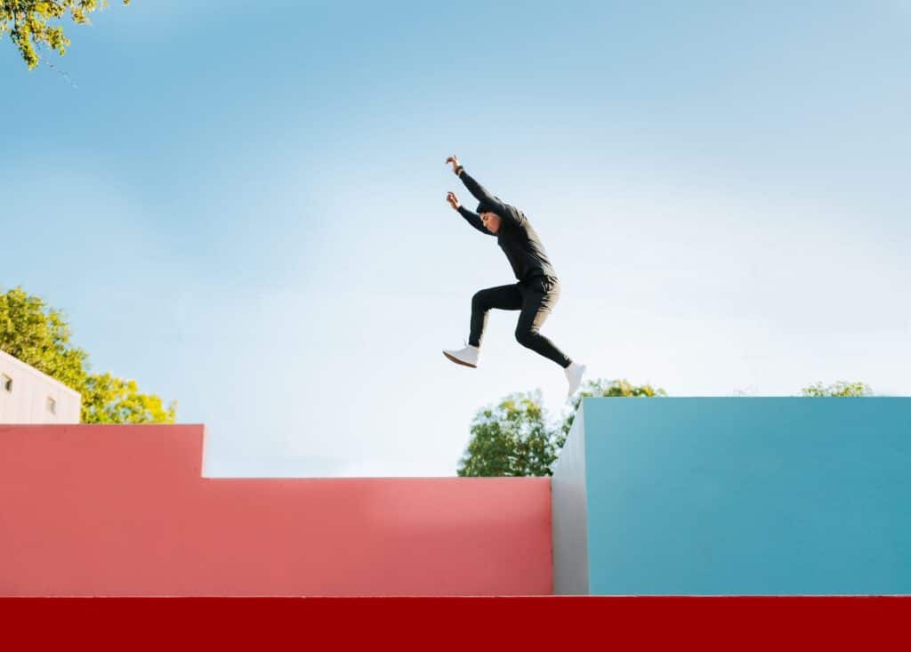 Youth jumping - authentic parenting